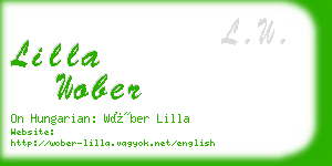 lilla wober business card